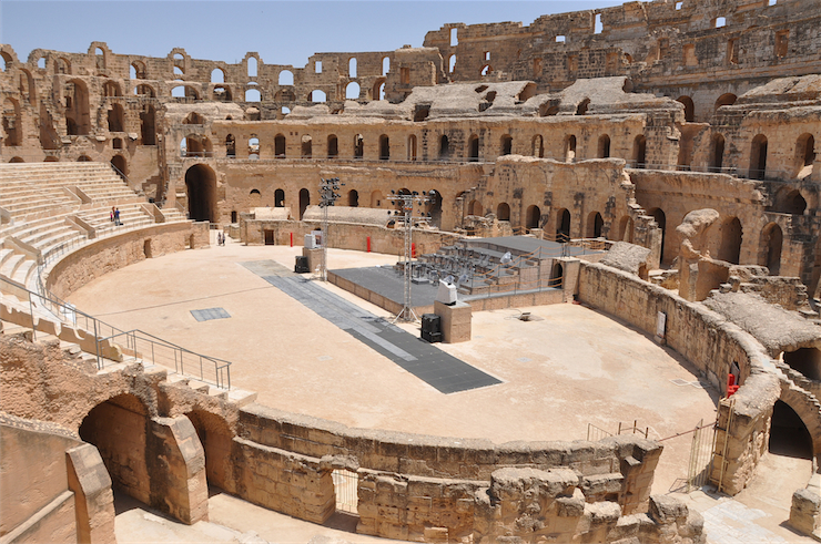 圧倒的なローマ帝国時代の円形闘技場が残るチュニジアのエル・ジェムに行ってきました。